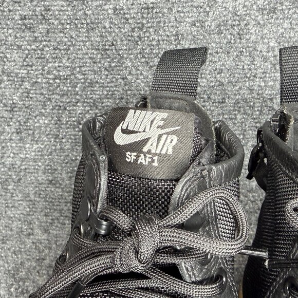 Nike SF Air Force 1 Mid Shoes Mens Size 10 Black Gum Retro Athletic Lace Sneaker - Picture 4 of 14